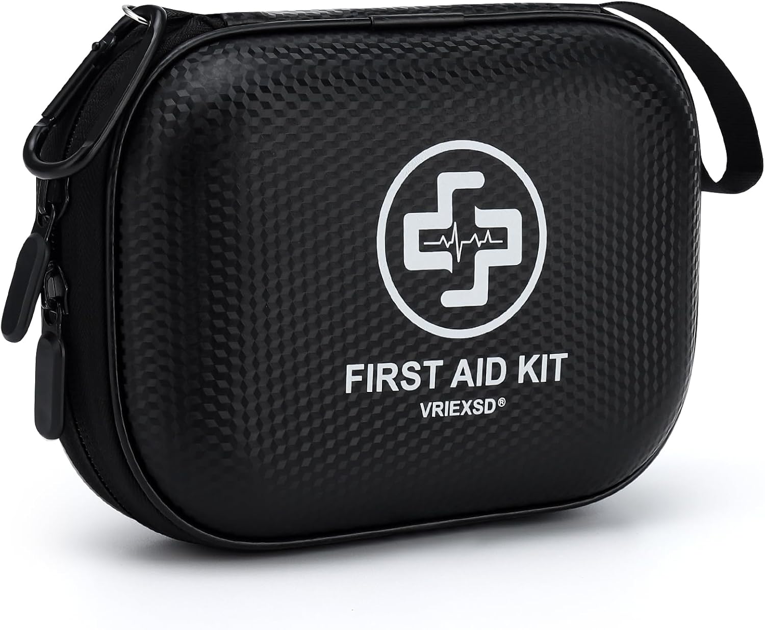 Mini First Aid Kit - 150 Piece Small Waterproof EVA Hard Shell Case | Compact First Aid Kit with Comprehensive Supplies for Home, Car, Truck, Travel, Camping, Hiking, Sports, Office & Outdoor